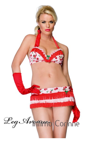 Leg Avenue: completo 2 pezzi con frange. Leg Avenue: completo 2 pezzi con frange.