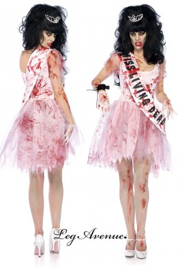 Leg Avenue: completo 3 pz. reginetta zombie ballo studentesco. Leg Avenue: completo 3 pz. reginetta zombie ballo studentesco.