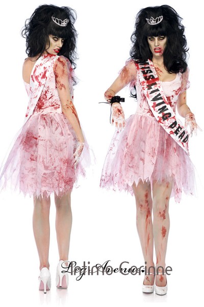 Leg Avenue: completo 3 pz. reginetta zombie ballo studentesco. Leg Avenue: completo 3 pz. reginetta zombie ballo studentesco.
