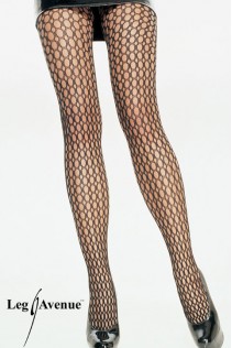 LEG AVENUE: Collant a buchi ovali. LEG AVENUE: Collant a buchi ovali.