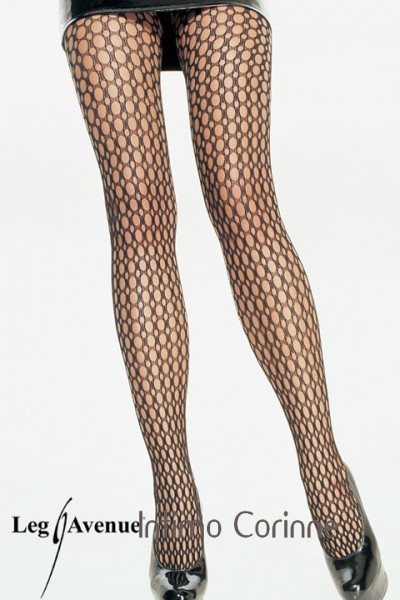 LEG AVENUE: Collant a buchi ovali. LEG AVENUE: Collant a buchi ovali.