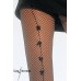 Collant rete con riga a fiocchetti. Collant rete con riga a fiocchetti.