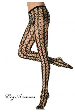 Leg Avenue: collant rete larga, trama irregolare. Leg Avenue: collant rete larga, trama irregolare.