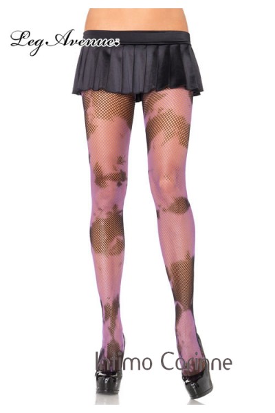 Leg Avenue: collant a rete con motivi irregolari. Leg Avenue: collant a rete con motivi irregolari.