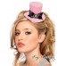 Leg Avenue: mini cappello glitterato con fiocco e cammeo. Leg Avenue: mini cappello glitterato con fiocco e cammeo.