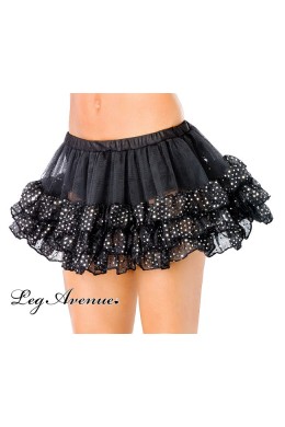 Leg Avenue: sottogonna con volant e lustrini. Leg Avenue: sottogonna con volant e lustrini.