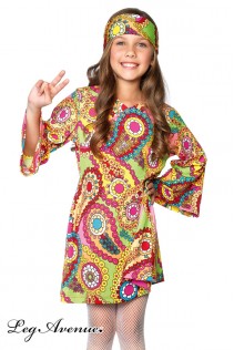 Leg Avenue: vestito 2 pz. Hippie - Groovy Girl. Leg Avenue: vestito 2 pz. Hippie - Groovy Girl.