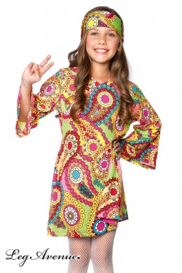 Leg Avenue: vestito 2 pz. Hippie - Groovy Girl. Leg Avenue: vestito 2 pz. Hippie - Groovy Girl.