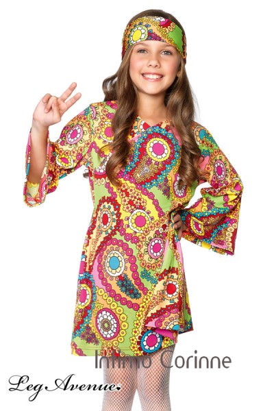 Leg Avenue: vestito 2 pz. Hippie - Groovy Girl. Leg Avenue: vestito 2 pz. Hippie - Groovy Girl.