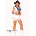 Costume cowgirl Texana in vinile. 2 pezzi. Costume cowgirl Texana in vinile. 2 pezzi.
