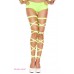 Music Legs: calze con stringhe elastiche incrociate. Music Legs: calze con stringhe elastiche incrociate.