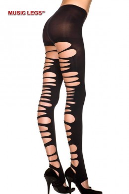 Music Legs: leggings con larghi intagli.