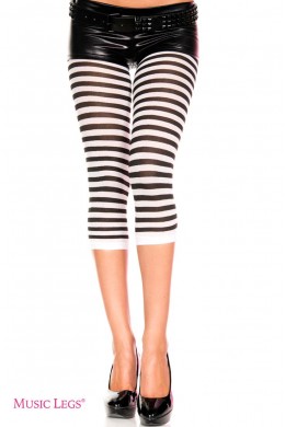 Music Legs: pantacollant bicolore a righe. Music Legs: pantacollant bicolore a righe.