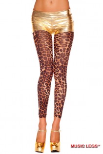 Music Legs: leggings in fantasia leopardata. Music Legs: leggings in fantasia leopardata.
