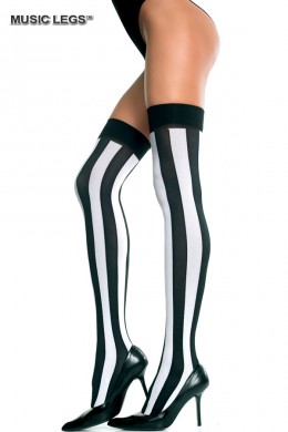 Music Legs: calze con righe verticali. Music Legs: calze con righe verticali.