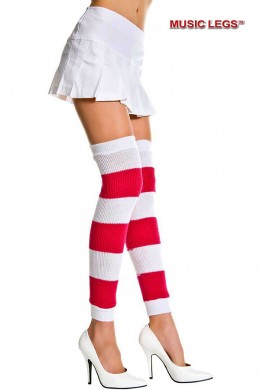 Music Legs: scaldamuscoli con fasce fucsia. Music Legs: scaldamuscoli con fasce fucsia.