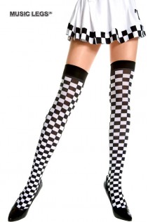Music Legs: calze a scacchi. Music Legs: calze a scacchi.