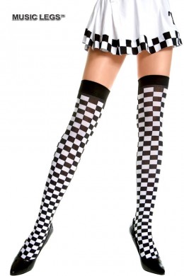 Music Legs: calze a scacchi. Music Legs: calze a scacchi.
