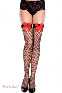 Music Legs: calze a rete con fiocco. Music Legs: calze a rete con fiocco.