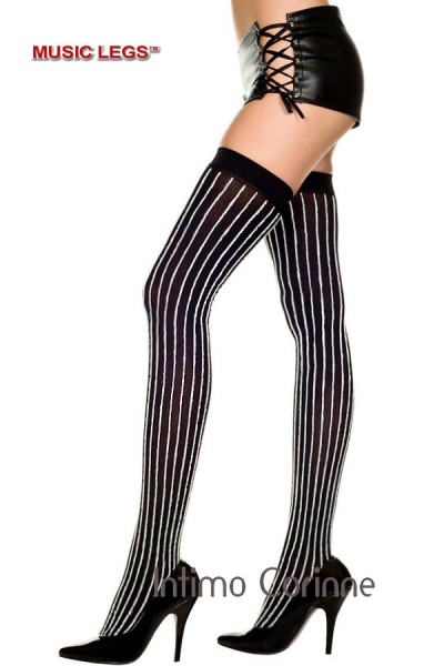 Music Legs: calze velate gessate. Music Legs: calze velate gessate.