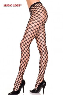Music Legs: collant con doppio intreccio e pois. Music Legs: collant con doppio intreccio e pois.