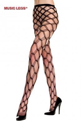 Music Legs: collant a rete intrecciato. Music Legs: collant a rete intrecciato.