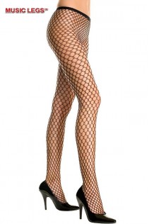 Music Legs: collant con doppio intreccio a rete. Music Legs: collant con doppio intreccio a rete.