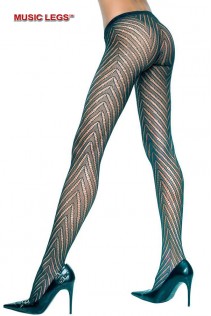 Music Legs: collant con design a zig zag. Music Legs: collant con design a zig zag.