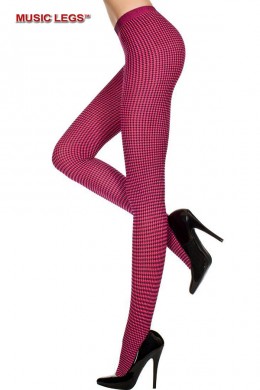 Music Legs: collant bicolore a quadretti. Music Legs: collant bicolore a quadretti.