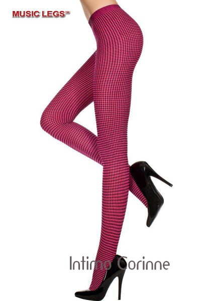 Music Legs: collant bicolore a quadretti. Music Legs: collant bicolore a quadretti.