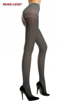 Collant con fantasia houndstooth. Collant con fantasia houndstooth.