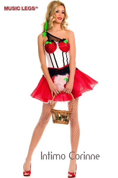 Music Legs: cherry princess dress. Music Legs: cherry princess dress.