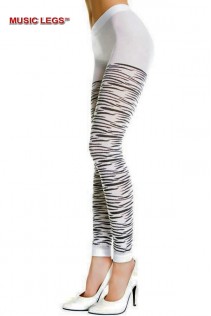 Music leg: pantacollant con motivo zebrato. Music leg: pantacollant con motivo zebrato.