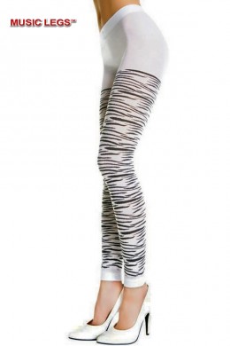 Music leg: pantacollant con motivo zebrato. Music leg: pantacollant con motivo zebrato.