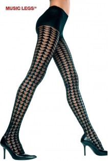 Music Legs: collant con motivo a triangoli. Music Legs: collant con motivo a triangoli.