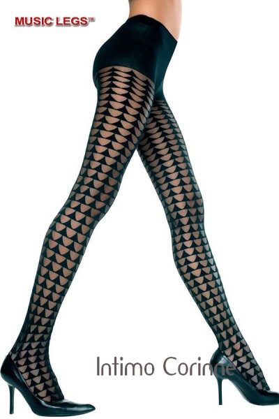 Music Legs: collant con motivo a triangoli. Music Legs: collant con motivo a triangoli.
