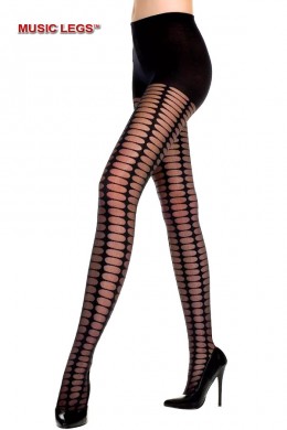 Music Legs: collant velati con disegni ovali. Music Legs: collant velati con disegni ovali.