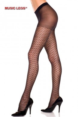 Music Legs: collant con disegno rete a nido d'ape. Music Legs: collant con disegno rete a nido d'ape.
