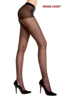 Music Legs: collant con righe in rilievo. Music Legs: collant con righe in rilievo.