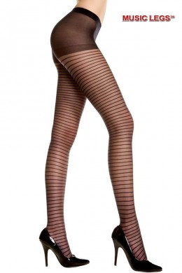 Music Legs: collant con righe in rilievo. Music Legs: collant con righe in rilievo.