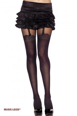 Music Legs: collant effetto calze con reggicalze. Music Legs: collant effetto calze con reggicalze.