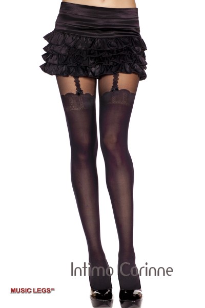 Music Legs: collant effetto calze con reggicalze. Music Legs: collant effetto calze con reggicalze.