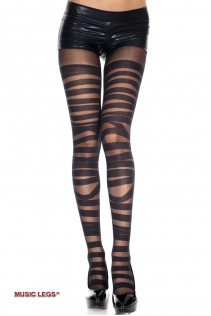 Music Legs: collant con fasce orizzontali. Music Legs: collant con fasce orizzontali.