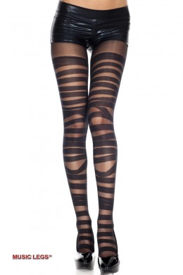 Music Legs: collant con fasce orizzontali. Music Legs: collant con fasce orizzontali.