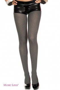 Music Legs: collant gessato grigio. Music Legs: collant gessato grigio.