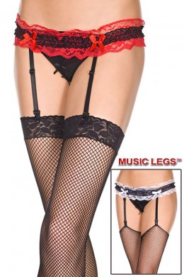 Music Legs: reggicalze + perizoma integrato. Music Legs: reggicalze + perizoma integrato.