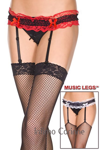Music Legs: reggicalze + perizoma integrato. Music Legs: reggicalze + perizoma integrato.