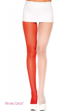 Music Legs: collant bicolore a rete. Music Legs: collant bicolore a rete.