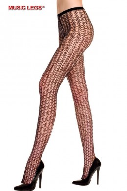 Music Legs: collant a rete esagonale. Music Legs: collant a rete esagonale.