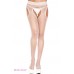 Music Leg: collant aperti a rete con fascia in pizzo. Music Leg: collant aperti a rete con fascia in pizzo.